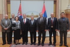 2. децембар 2014. Потпредседник Народне скупштине и народни посланици са Првим замеником председника Савета Федерације Руске Думе